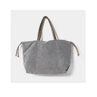 B*C西班牙牛仔棉珠链大容量托特包女