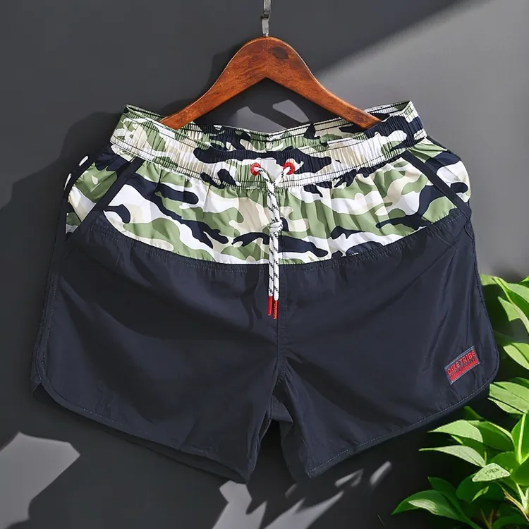 夏季新款高品质时尚短裤男士潮牌宽松透气沙滩裤外穿休闲大码裤衩