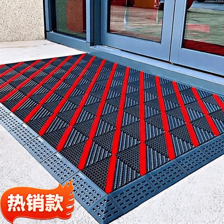 室外防滑耐磨地垫蹭土入户门厅酒店门口垫三合一防水商用刮泥