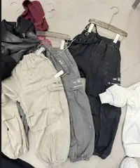 男童休闲裤儿童春秋宽松潮流中大童直筒韩版秋季工装裤 KZW1234