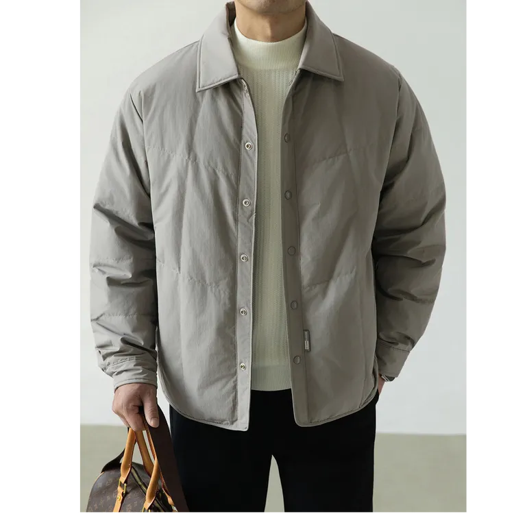 斯洛加霍特轻薄羽绒服保暖男冬季新款品质潮流翻领轻便短款外套