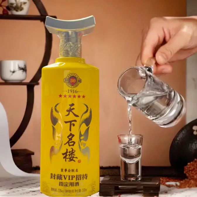 文公台【刘总补贴】天下名楼高品质酱香酒，双支礼盒500毫升53%Vol