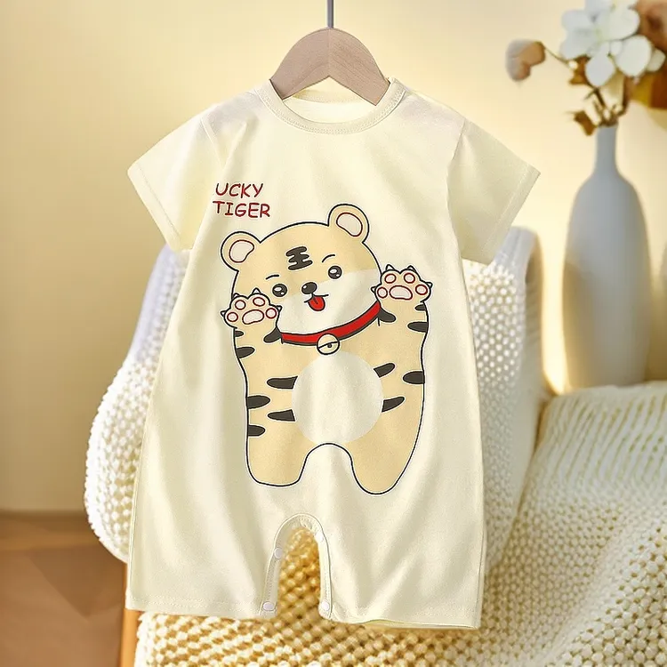 夏季童装儿童夏季新生儿婴幼儿宝宝衣服夏季薄款纯棉男宝婴儿短袖