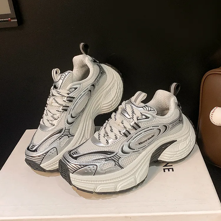 【韩国미린다】美年达专柜：皓月老爹鞋 男女时尚百搭厚底休闲鞋YQ