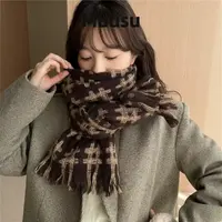 【Muusu】新款美拉德高级感围巾秋冬百搭保暖围脖情侣户外围巾