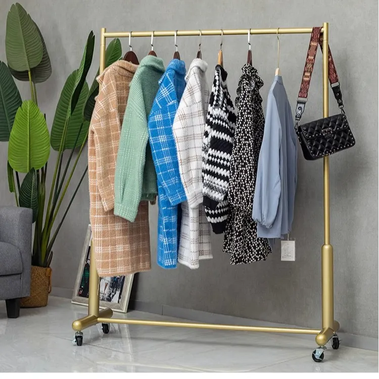 服装店移动落地式展示架女装店地架网红店装修中岛男装店铺挂衣架