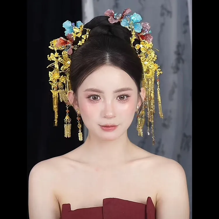 合金婚庆饰品 新款中式百搭新娘秀禾结婚饰品爆款308