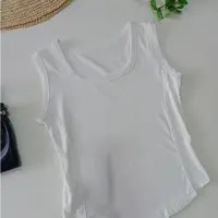 媛媛家百搭时尚背心601-3春款女士无袖简约纯色