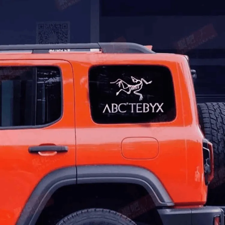 户外露营野营防水坦克300装饰贴纸越野三角窗后玻璃始祖鸟车贴