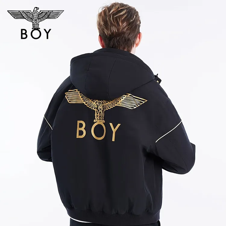 【黄金法则】BOYLONDON秋季情侣外套老鹰logo时尚保暖棉服 N29006