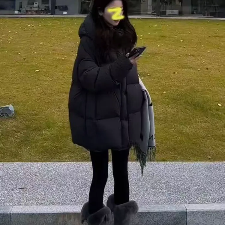 25新款白鸭绒简约百搭气质保暖加厚羽绒服h1