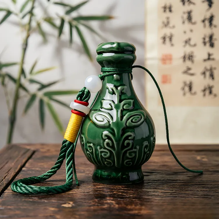 凡人修仙传韩立掌天瓶陶瓷摆件非遗彩陶工艺动漫周边收藏级手办