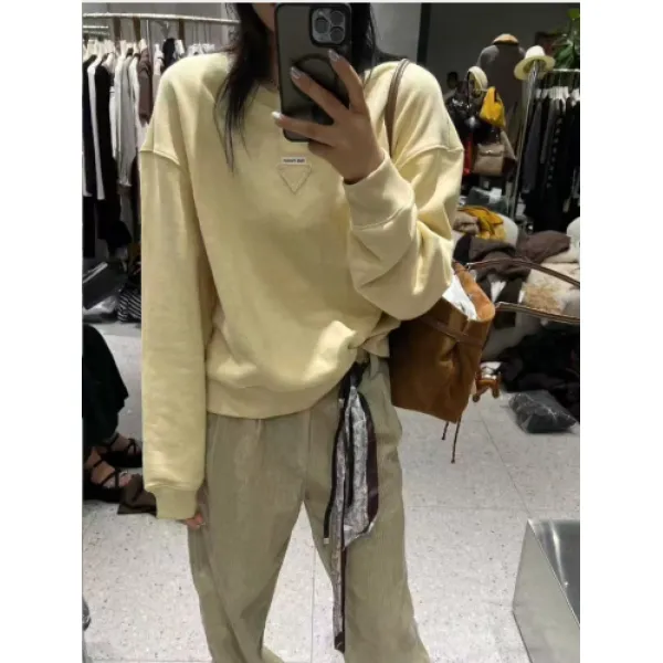 KIKI严选：92569-MT家南油欧货秋季酷飒百搭洋气长袖减龄卫衣