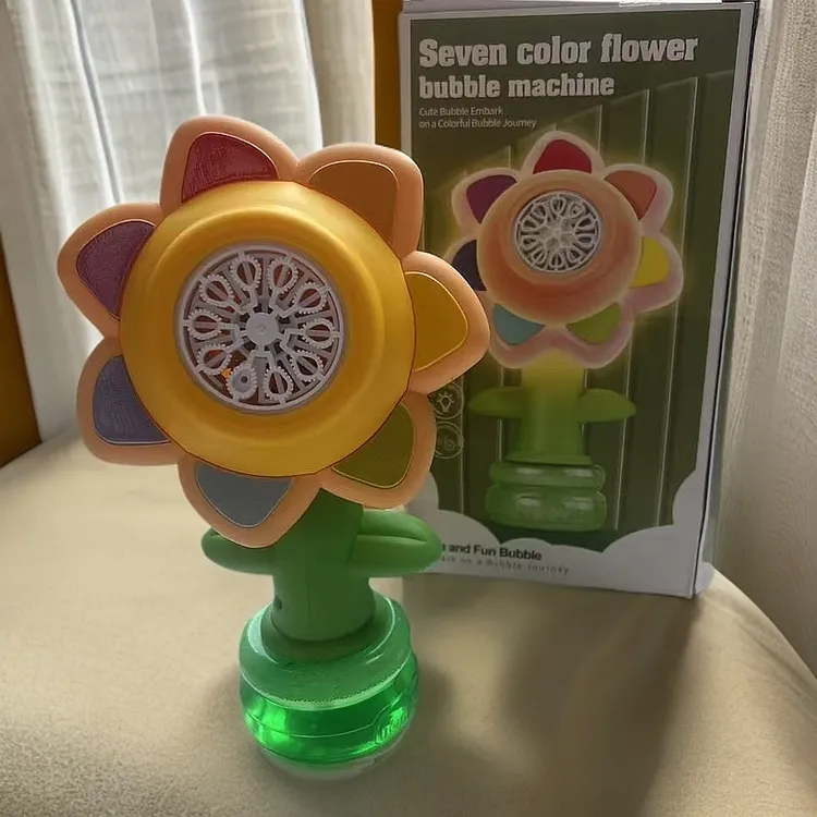 网红玩具无线遥控车载电动向日葵泡泡机改装车顶装饰品车尾挂件
