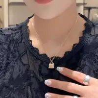 非金属亚克力项链 【格子家】气质时尚百搭韩版潮流ins包包项链B216