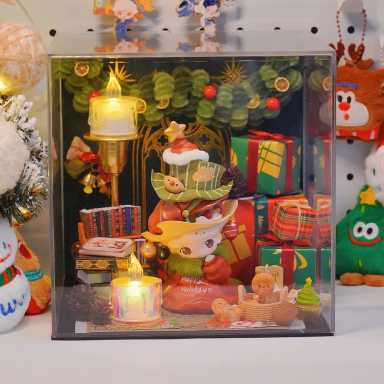 盲盒吊卡圣诞装饰造景摆件摆设装饰品（不含娃）