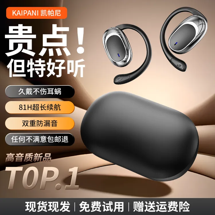 新款网红潮流耳机无线蓝牙超长续航高音质主动降噪挂耳式运动通用