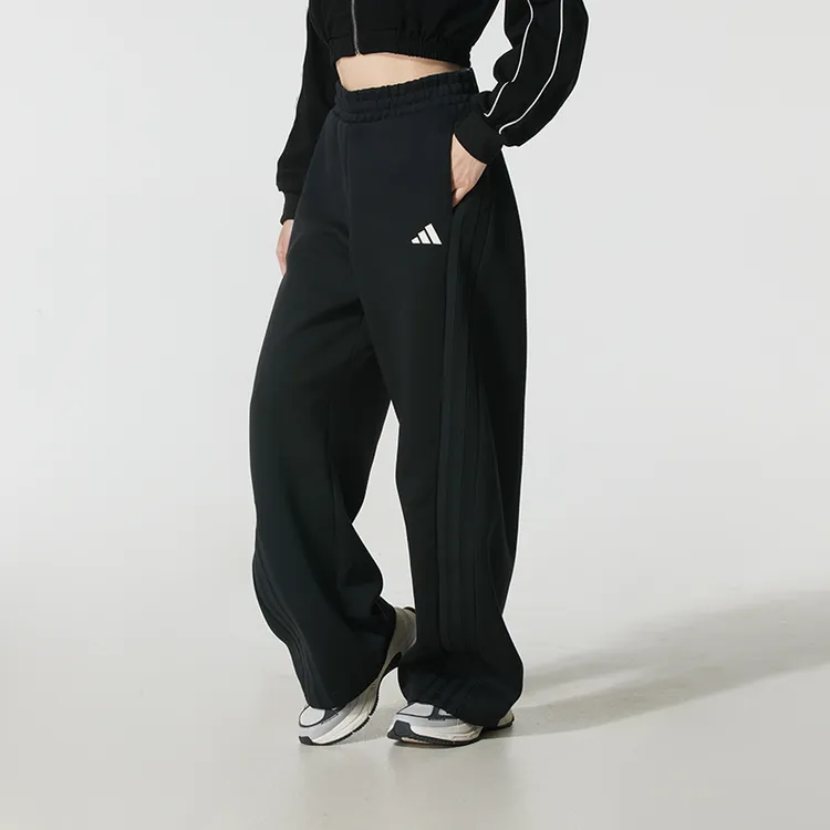 adidas阿迪达斯针织长裤女裤2025新款宽松运动裤户外休闲裤KF2682