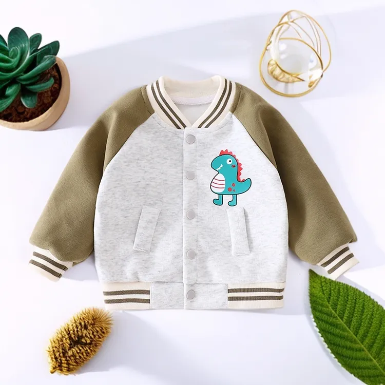 单排扣秋季春秋女童男童婴儿卫衣棒球服洋气可爱宝宝秋季外套儿童