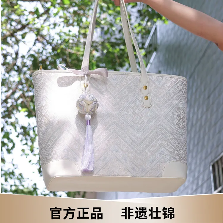 广西非遗壮锦包包托特包通勤大容量上班专用包包女款爆款2025新款