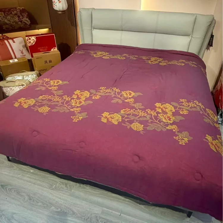 【克洛里斯—双人被】2.0*2.3米高奢全棉细纱正品德绒装（带包装）