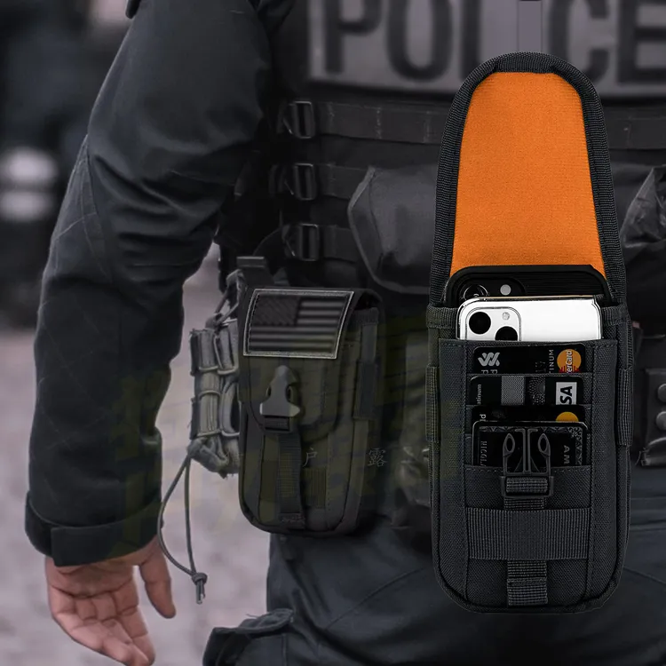 多功能手机腰包男士户外运动包战术腰包耐磨防水腰带挂包穿皮带包