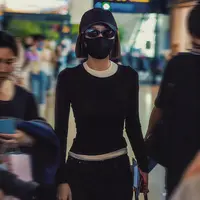 Hjie-【秦岚同款】通勤简约假两件休闲打底衫251869