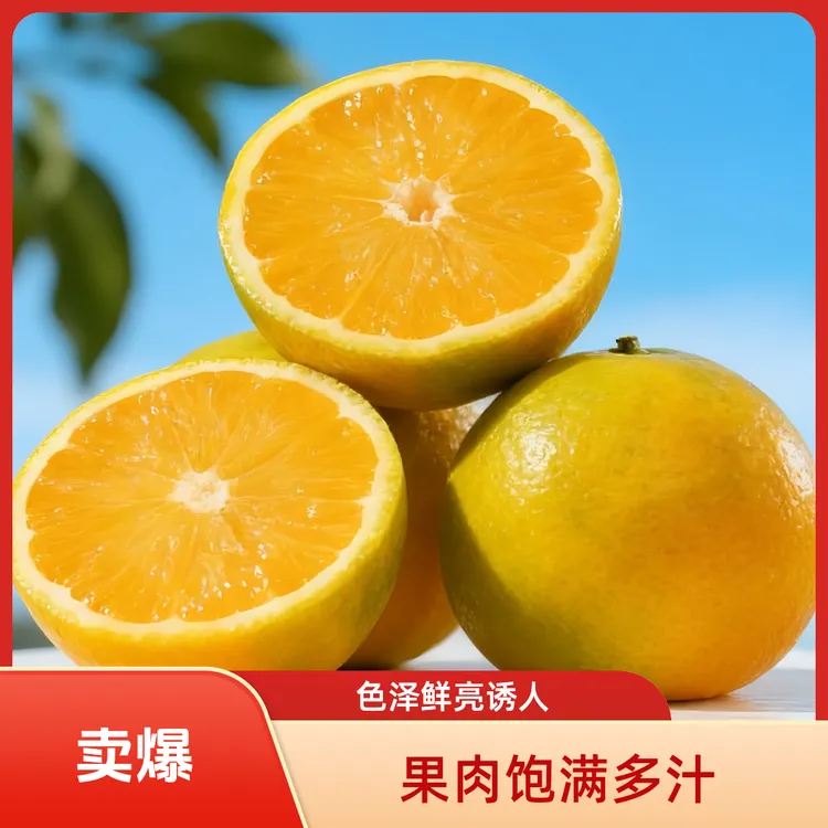 红光香橙香飘万家海南澄迈福橙香甜多汁现摘现发新鲜肉厚化渣‌