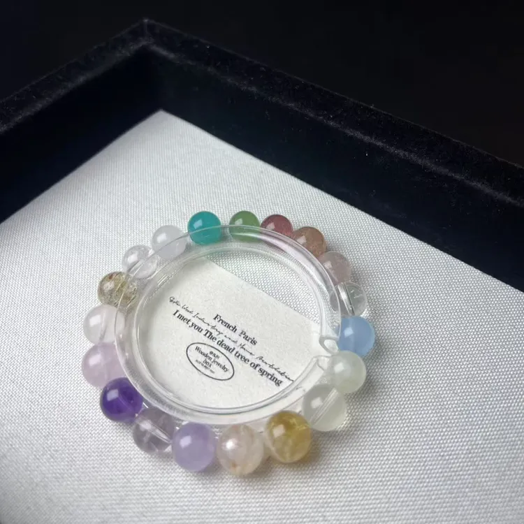 【直播间同价】天然水晶手链10咪左右多宝手串