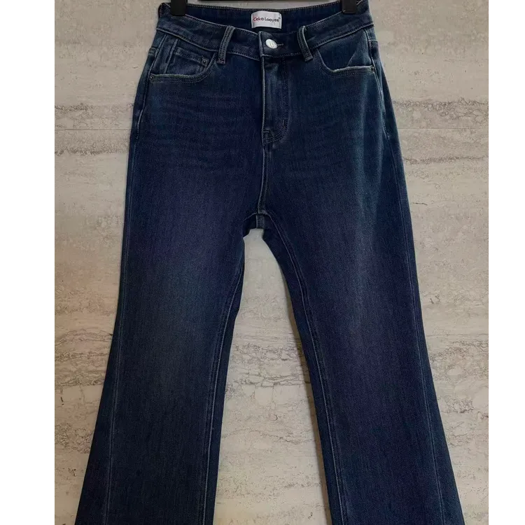 TANTAN 气质宽松百搭秋季微喇牛仔裤3698