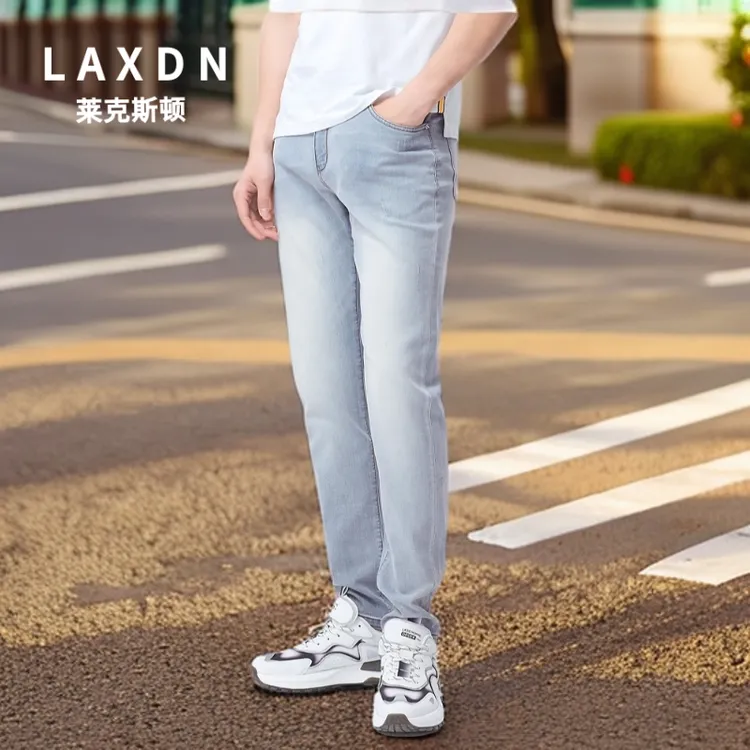 【一口价•舒适高弹】莱克斯顿2025夏季男士时尚休闲牛仔裤休闲长裤