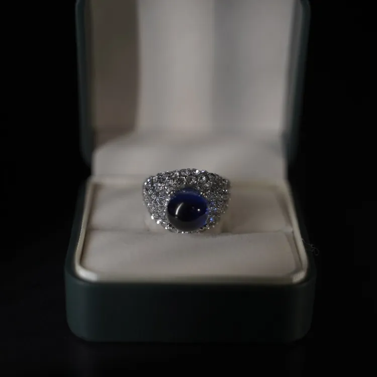 合金戒指 古董线【深蓝】法式时尚中古合金戒指饰品指环