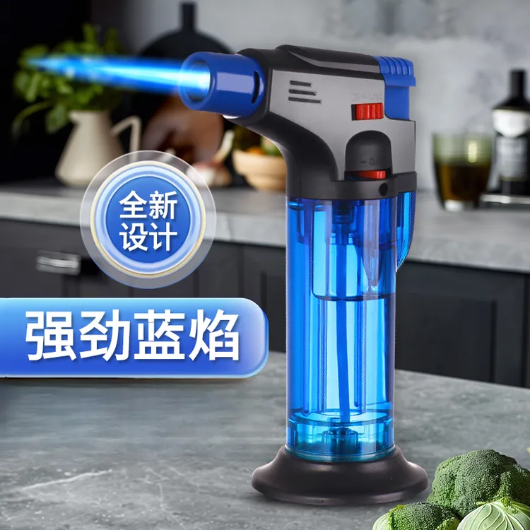 防风蓝焰时尚打火机多功能艾灸艾柱雪茄喷枪户外大火力烧烤点火器