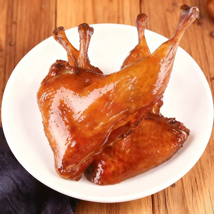 烟熏腊鸭腿非湖南风干腊味咸香鸭边腿农家咸鸭腿柴火烟熏腊鸭子腿