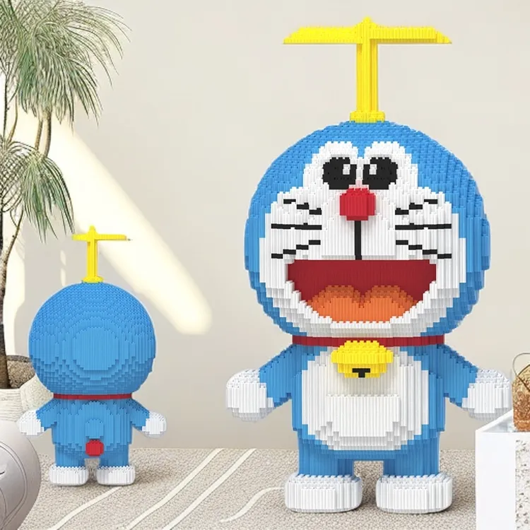 竹蜻蜓哆啦积木玩具优质拼装颗粒串联积木