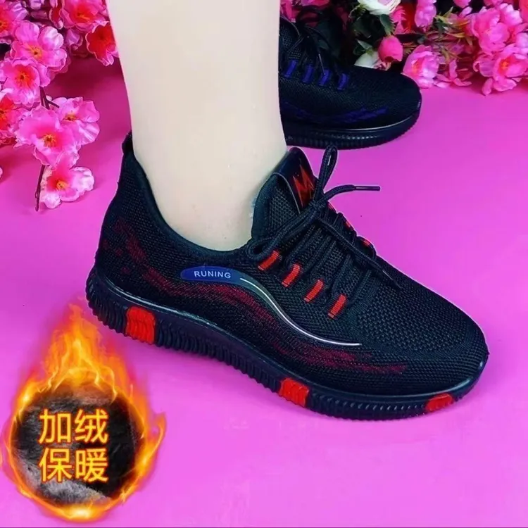 【反季清仓】冬季防滑时尚休闲老北京布鞋中老年妈妈鞋超轻加绒保暖