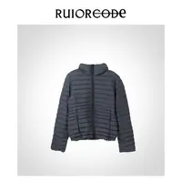 【RUIORCODE】简约百搭立领设计拉链闭合排骨羽绒服 理性消费#