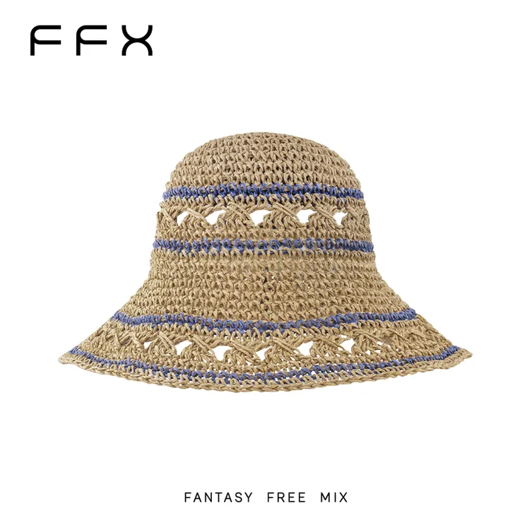 FANTASY FREE MIX【海韵蓝纹】优雅独特时尚草帽