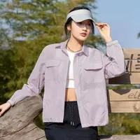 8951-女士POLO小外套（轻量化户外装）（风信紫）衬衫