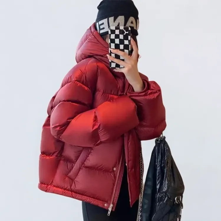 露露款轻奢零压感泡芙90羽绒服女-MW11