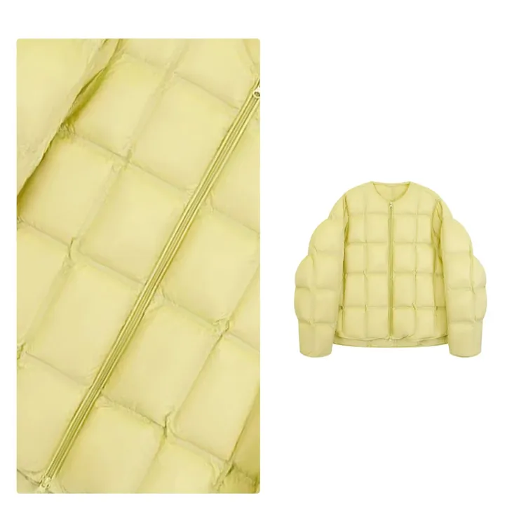 【小黄鸭款】90白鹅绒奶酪泡芙韩版宽松休闲羽绒服