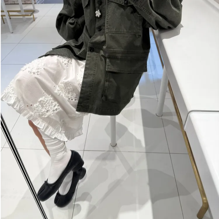 【逸语服饰】2025秋季新款韩系设计感立体绣花松紧腰半身裙中长裙女