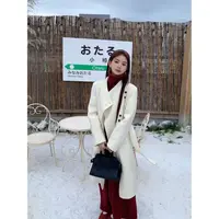 赵小小【曼尼时差】秋冬新款时尚百搭气质70%绵羊毛长款大衣