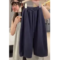 【小首尔】冬季男女童时尚韩版休闲抽绳宽松加绒加厚裤子HBB8121