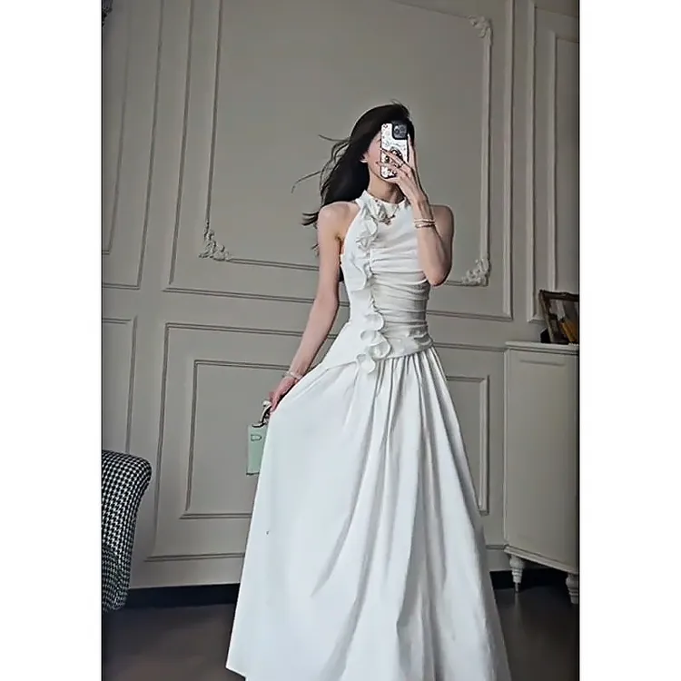 【风铃恋曲】 夏季新款法式设计套装气质不规则上衣+半身裙两件套