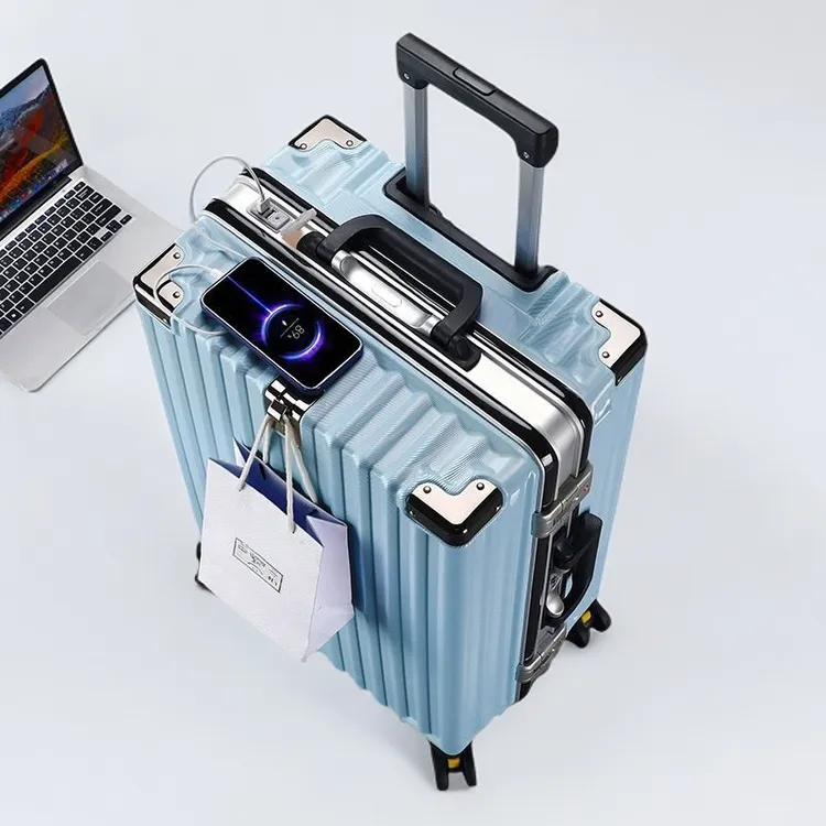 行李箱旅行箱万向轮大容量铝框男女学生密码箱耐用背包拉杆箱