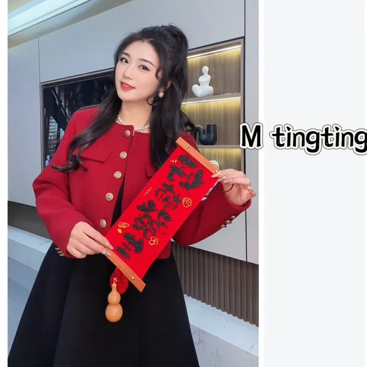 秋冬大码韩系小香风时尚气质显瘦连衣裙套装