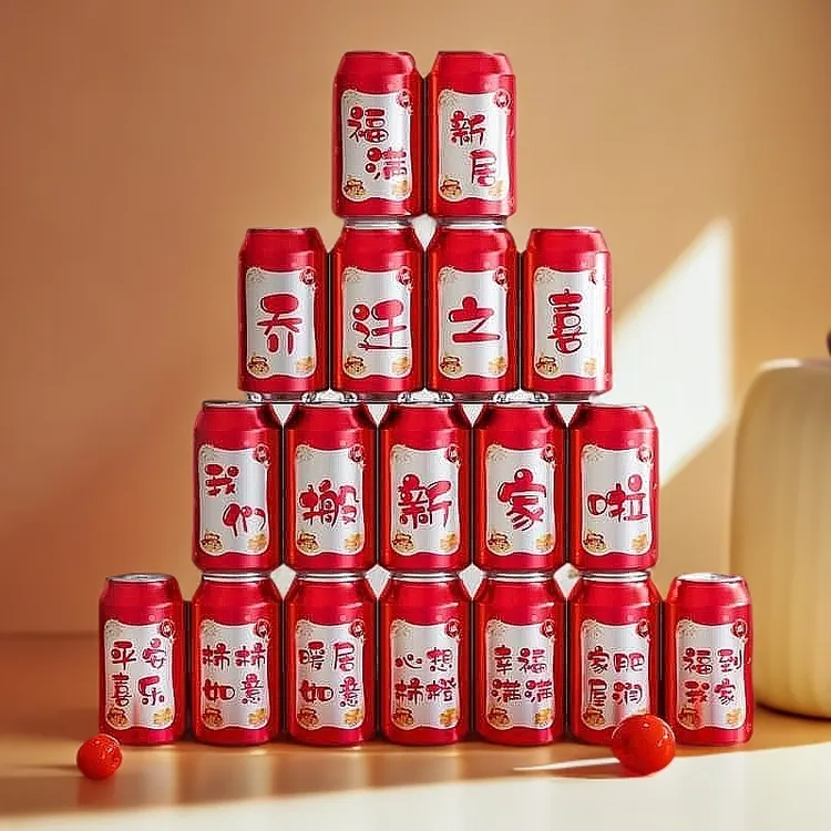 创意乔迁之喜可乐贴纸入宅仪式装饰搬家新居用品大全布置新房