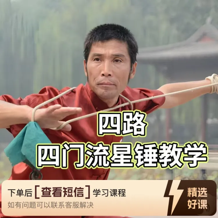 四路四门流星锤整套教学课程（留意短信解锁课程）
