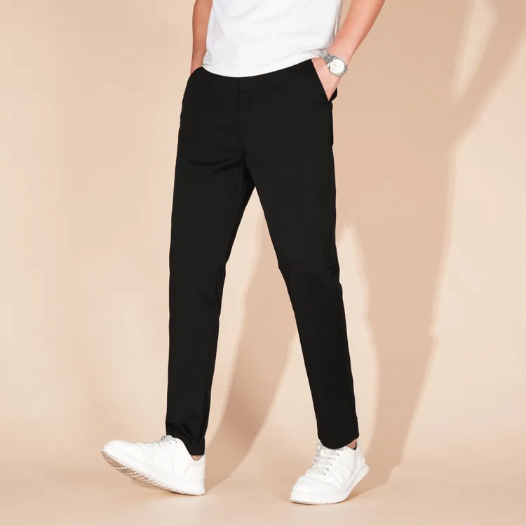 休闲裤直筒新款香港男士休闲长裤子夏季薄款百搭舒适感高级感男装